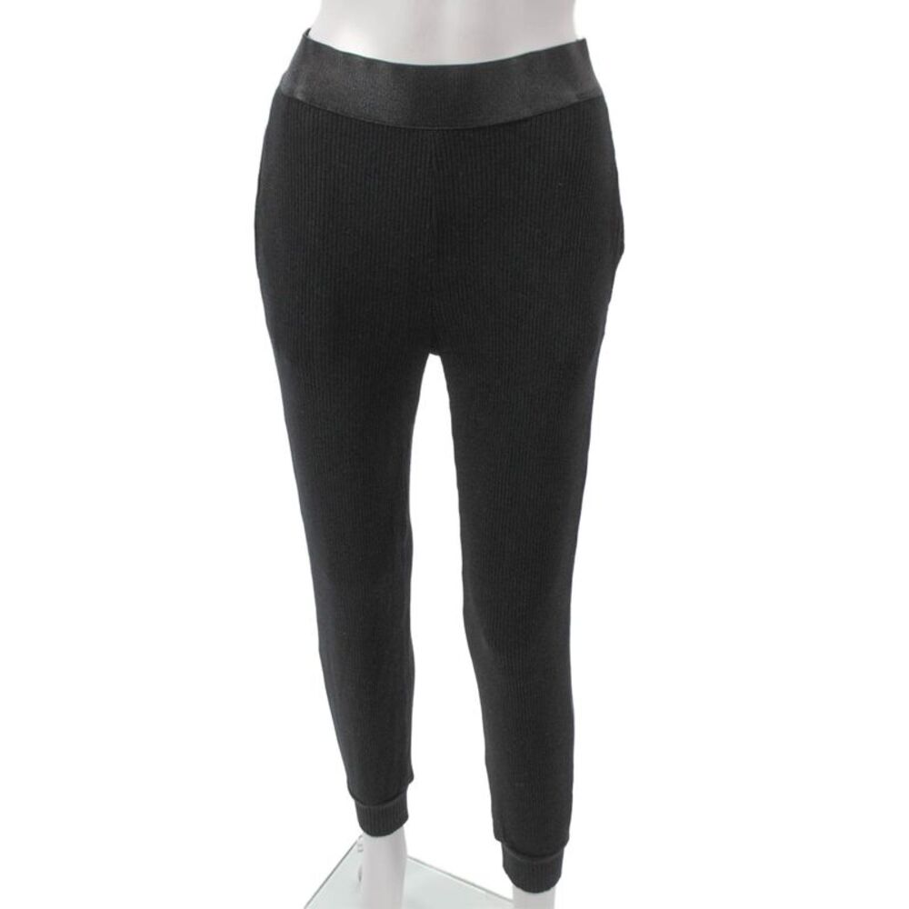 The Range Women Ankle Leggings Black Viscose Pull On Size M